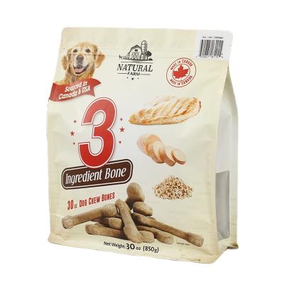 China Custom Printing Moisture Proof 500pcs To Start Eco Dog Treats Bag Custom Pet Treat Bag Dog Treat Bag for sale