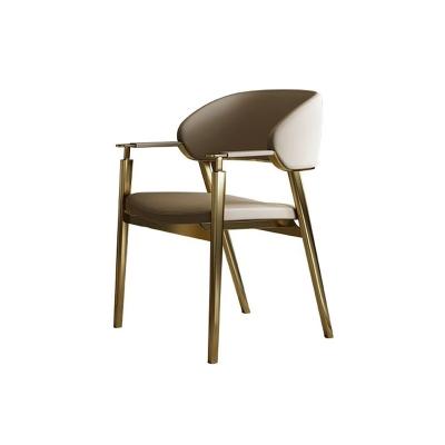 China Sillones de mesa de comedor tapizados a medida sillas de banquete apiladas de oro brillante en venta