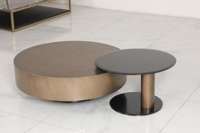 Cina Modern Coffee Table Luxurious Glass Assembled e mobili in metallo per la decorazione domestica in vendita