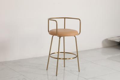 Κίνα Stainless Steel Bar Chair With Leather Seat High Backrest προς πώληση