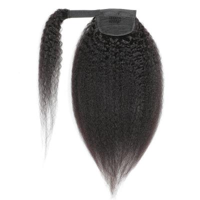 China 100% Wholesale Clip Ponytail Hair Ponytail Hairstyle Drawstring Ponytail Hair Style Clip Beauty Unit Piece Wave Color Pure Weight for sale