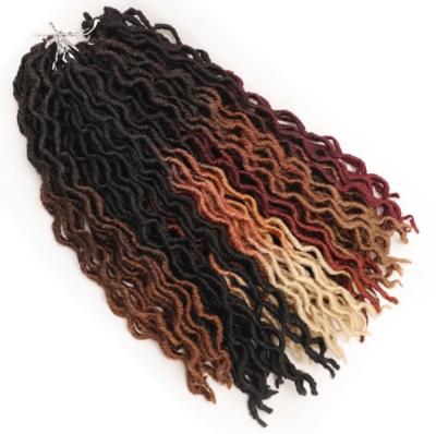 China Wholesale High Temperature Yarn Ombre Color Braids Chemical Fiber Braids18 Inch 18 Dirty Crochet Braids for sale