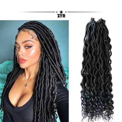 China Imported yarn crochet hair extension, chemical fiber braid ombre color fashion curly hair for sale