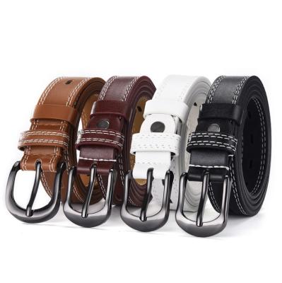 China New Style Fashion.Casual Hollow Two-Line All-match Belt Wholesale Thin Pants Belt for sale