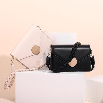 China Fashion Spring Summer Flap Pink Black Cross - Body Bag With Metal Lock Straps Long And Short Strap Square Shoulder Bag Handbags For Women for sale