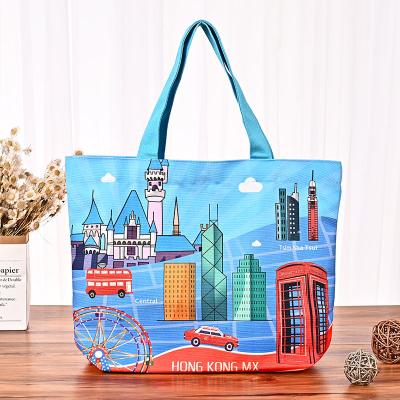 China MOQ 100 Personal Custom Canvas Tote Bags Eco-friendly Printing Logo Large Capacity Cotton Reusable Canvas Carry Shopping Bag Beach Bags for sale