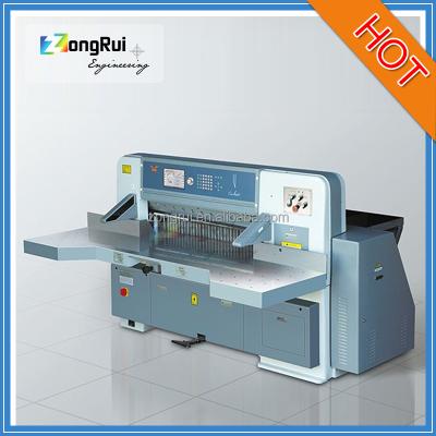 China zongrui 2016 new ZR920DH-10 2130*2170*1510 offset printing machine equipment guillotine digital matched industrial paper cutting machine for sale