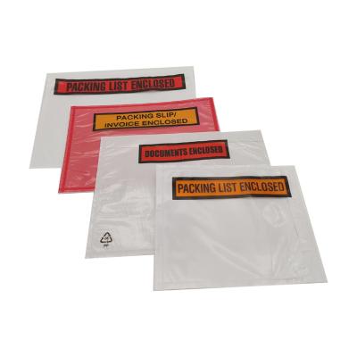 China Eco-Friendly Self-Adhesive Envelope Air Waybill Pouch Carrying Waybill Envelope and Included Invoice Pocket for sale