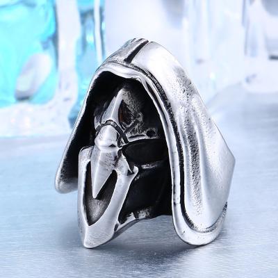 China SS8-463R Vintage Soldier Stainless Steel Skull Fashion Jewelry Steel Punk Gift for sale