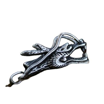 China Stainless Steel Soldier Mysterious Oriental Dragon Charm Pendant Jewelry Vintage SS8-631P for sale