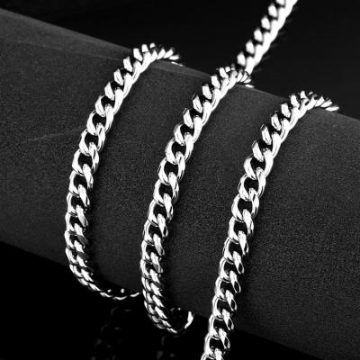 China Wholesale SS8-BN1030 CLASSIC Steel Soldier Men Trendy Titanium Long Chain Necklace Chain for sale