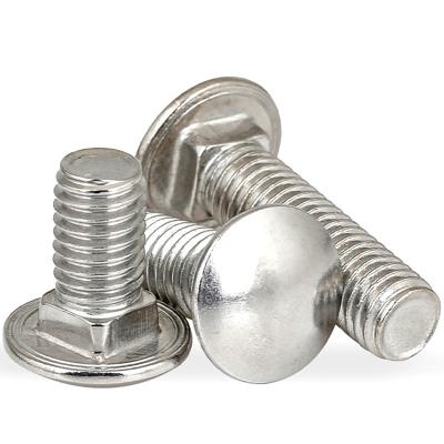 China Machinery AISI 304 Stainless Steel M3 Galvanized SAE Square Ribbed Neck Round Head Carriage Bolt for sale