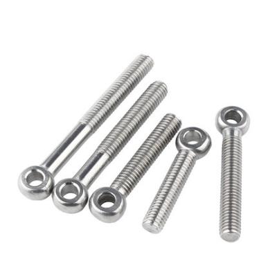 China Industry M8 M10 M12 304 Stainless Steel Eye Bolts Fisheye With Holes Bolt GB798 Eyelet Screw Stud Hinged Faster Anchor Bolt for sale