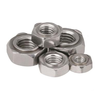 China Polished Automotive Industry Stainless Steel Hex 304 316 DIN929 Weld Nut for sale