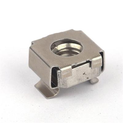 China Heavy Industry Nickel Square Hole Cage Nut 304/316 Stainless Steel Castle Nut for sale