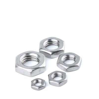 China DIN936 Heavy Industry Stainless Steel Hex Regular Flat Hex Thin Lock Nut for sale