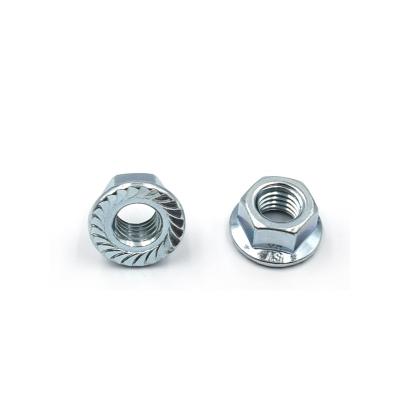 China Retail Industry Supply High Strength Grade 4 DIN6923 Galvanized Hex Flange Nut 8 By 10 for sale