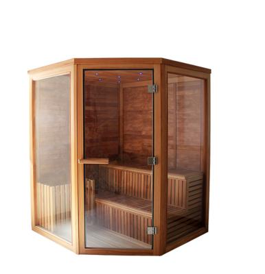 China Canadian Luxury Eco-Friendly Modern Cedar Sauna Room Sleeps 4 for sale