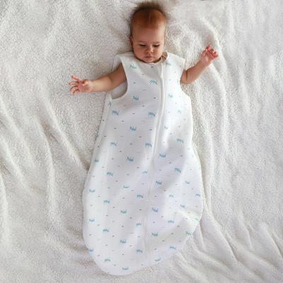 China High Quality Breathable With Cheapest Sleeveless Vest With Zipper 100% Cotton Knitted 4 Season Newborn Baby Blanket Wrap Sleeping Bags for sale