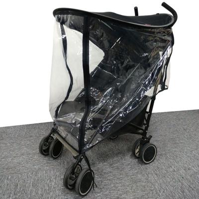 China Universal Oxford Cloth Baby Stroller Accessories Canopy Pram Mosquito Net Stroller Rain Cover Carriage Wheelchair Rain Cover for sale