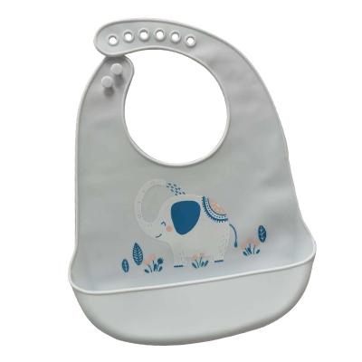 China Easy Design Silicone Fruit Carry Crossbody Bags Wholesales Waterproof Baby Saliva Bibs for sale