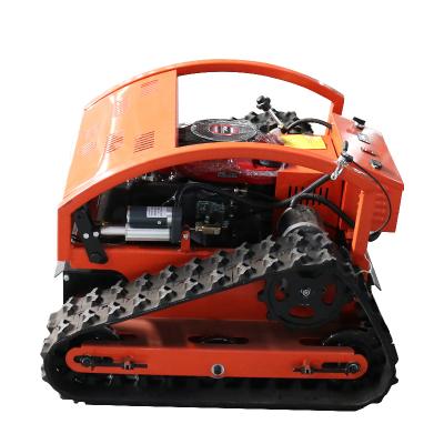 China Home Use 7.5HP Mini Automatic Gasoline Remote Control Slope Lawnmower 4-Stroke for sale