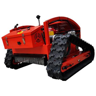 China Mini Crawler 4-Stroke Lathe Lawn Mower Grass Blade Robot Remote Control Zero Mower For Agricultural Machinery for sale