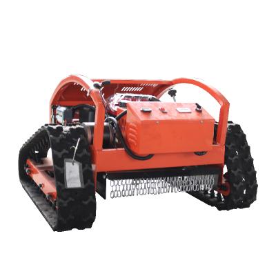 China 4-Stroke Crawler Lawn Mower Garden Use Remote Control Grass Cutting Machine for sale