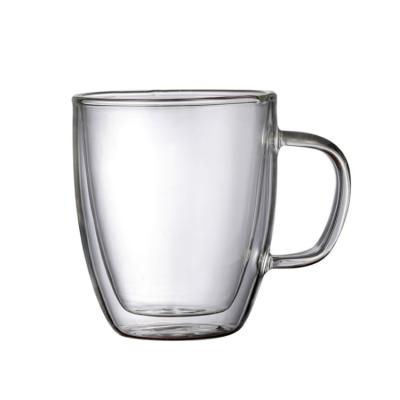 China Stocked OEM/ODM Japan 2 Wall Glass 16oz Dropshipping Korean Single Crokery Mug for sale