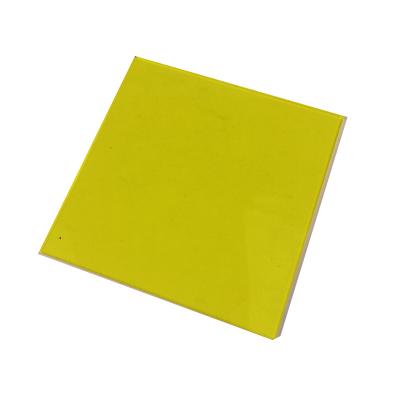 China Decoration Yageli China Manufacturer Wholesale Price Custom Size Yellow Solid Colored Board Acrylic Plexiglass Plastic Sheet for sale