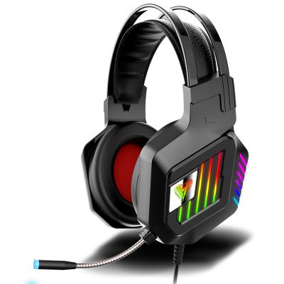 China LED Light Gaming Headset with USB Plug and Built-in Volume Control RGB Gaming Headsets for sale