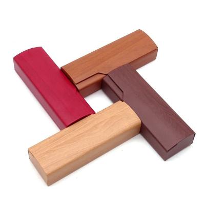 China Optical Glasses Packing Wholesale New Design Handmade Optical Glasses Case High Quality Wooden Hard Case For Man Woman for sale