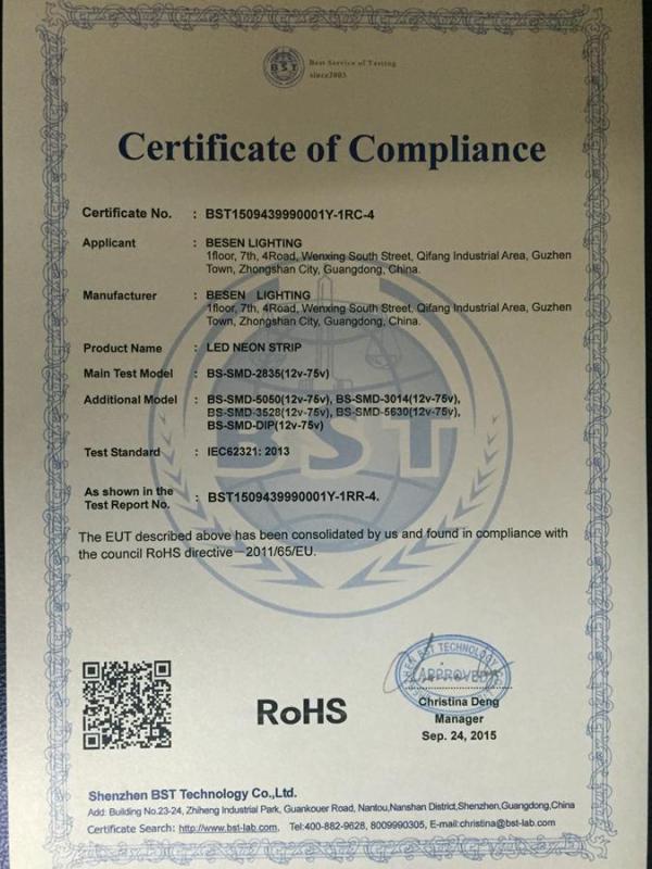 RoHS - Zhongshan Besen Technology Co., Ltd.