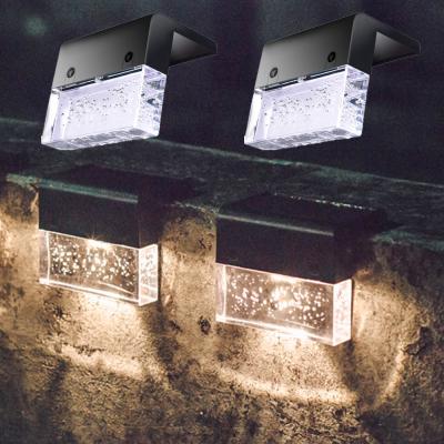 China New Arrival LED MINI Fence Lamp Outdoor Waterproof Garden Solar Wall Light Fence Lights Powered Garden Step Lights for sale