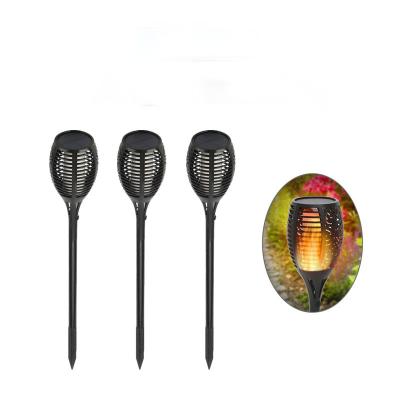 China Garden Plant Solar Led Flame Flickering Torch Lights Landscape Decoration Solar Flame Light Garden Dancing Lamp for Patio for sale