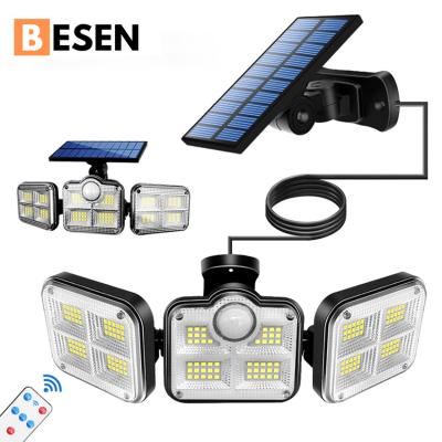 China BESENAI Super Bright Energy Saving Garden 100w Solar Powered Garden Lights for sale