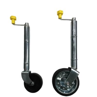 China Trailer Parts TOWKING Adjustable Solid 240mm 6 Inch Trailer Lifting Jockey Wheel With Clamp for sale