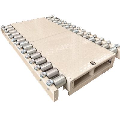 China Low Carbon Steel Galvanize Steel Gravity Roller Conveyor For Pallet Transfer for sale