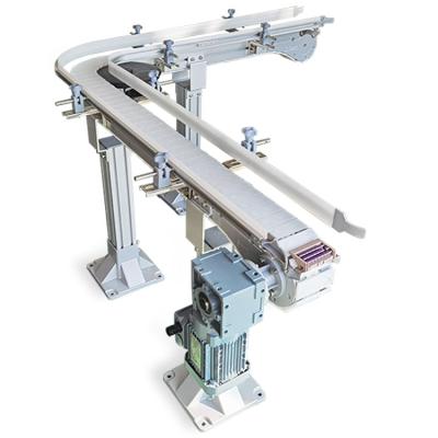 China Oil Resistant Right Angle Rotating Flexible Chain Conveyor for sale