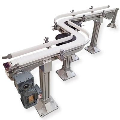 China Oil Resistant Easy To Install Pharmaceutical Industry Flexible Chain Conveyor for sale