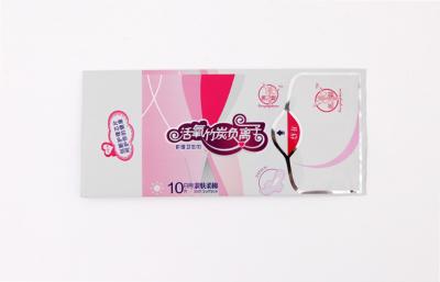 China Customize Recyclable Gusset Sanitary Napkin Bags / Pouches for sale