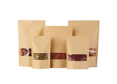 China China Food Grade Mylar Resealable Plastic Brown Kraft Paper Bag For Coffee for sale