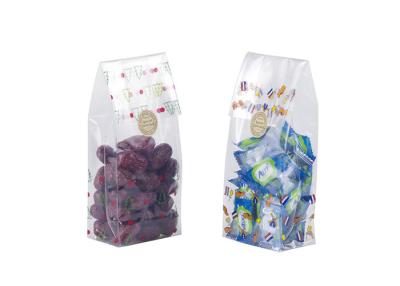 China Reusable Square Block Bottom Packing Food Cellophane Gusseted Bags for sale