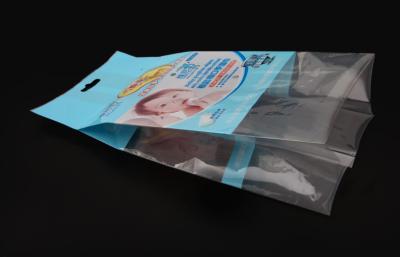 China Side Gusset Printed Wet Wipes Packaging Bag , Heat Seal for sale