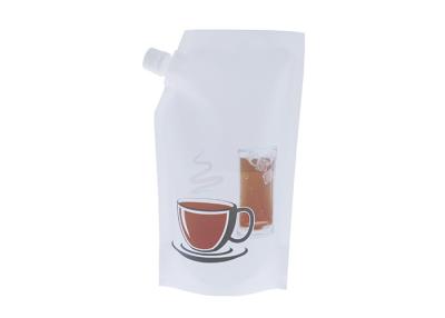 China Biodegradable Plastic Stand Up Drink Beverage Pouch With Straw for sale