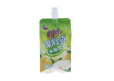 China Printed Liquid Food Packaging Plastic Drink Squeeze Pouch With Spout for sale