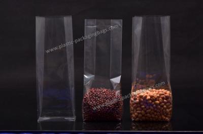 China Eco - friendly Square Bottom Cellophane Bags Waterproof for Food / Snack Packaging for sale