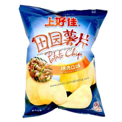 China Heat Seal Food Packaging Bags , Aluminum Foil Custom Printed Potato Chip Packaging Bag for sale