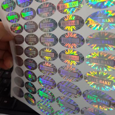 China Factory Custom Holographic Sticker Chian Holographic , 3d hologram stickers for sale