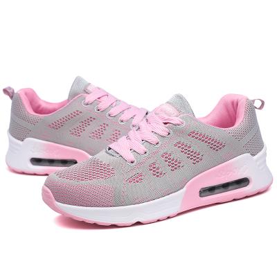 China Fashion Breathable Lace-up Sneaker Game Sporty Light Weight Walking Casual Women's Sheer Running Shoe for sale